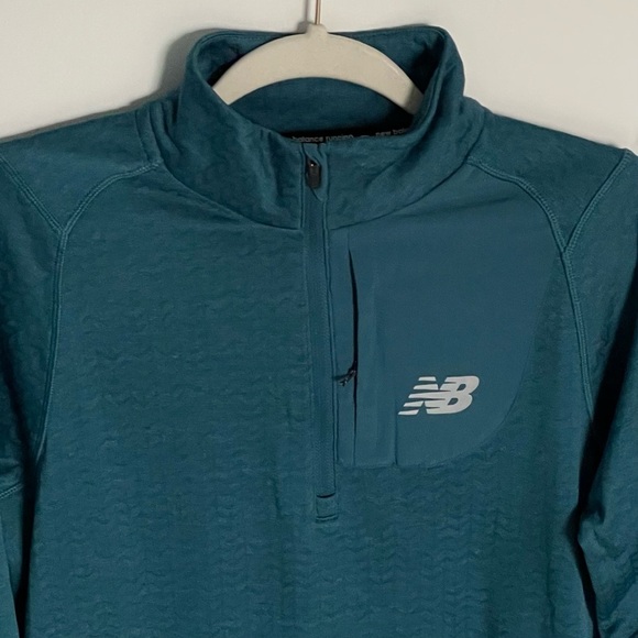 New! New Balance Men's NB Heat Grid Long Sleeve Shirt moonstone 35356 - Picture 3 of 15